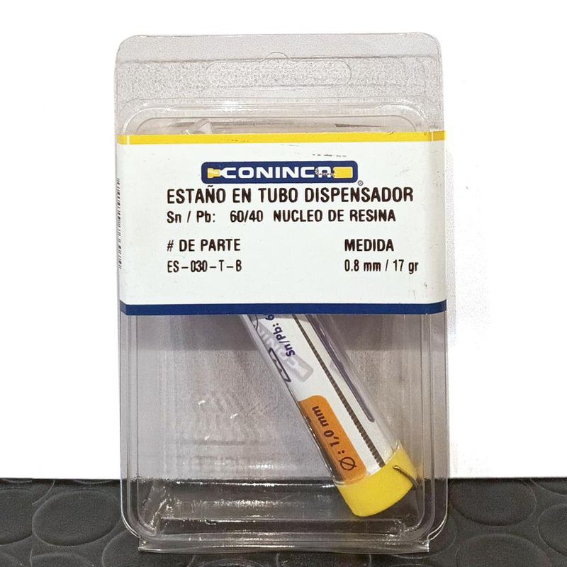 Tubo de Estaño con Núcleo de Resina 1.00 Mm - Coninca