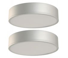 Set de 2 Plafones Modernos Plateados