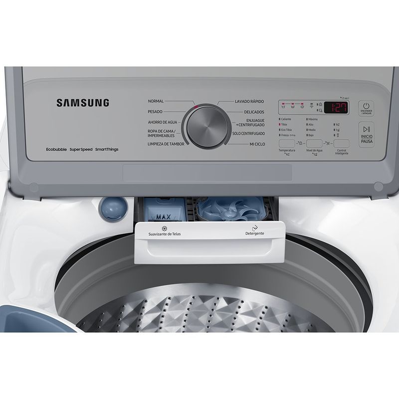 Lavadora Automática de Carga Superior 23 Kg Color Blanco