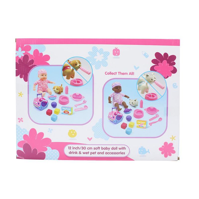 Muñeca con Gato 30 Cm