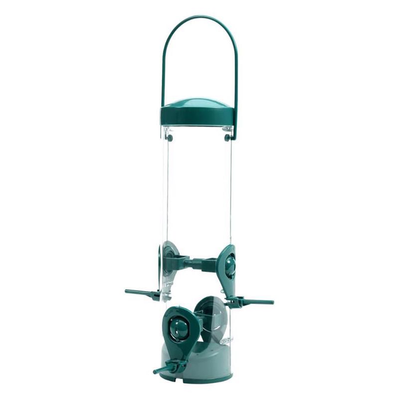 Alimentador para Aves de 4 Puertos 2 en 1 - Perky Pet