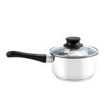Olla de Acero Inoxidable con Mango y Tapa 16 Cm