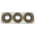Set de 3 Espejos Decorativos Geométricos en Espiral Bronce
