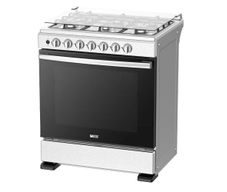 Estufa a Gas de Piso 30 Plg 6 Hornillas Modelo 30SMG6G066-B