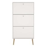 Zapatera Zoe Blanca de 3 Gavetas