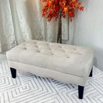 Taburete Rectangular Mallorca Gris 114x53x48 Cm - Acomodel
