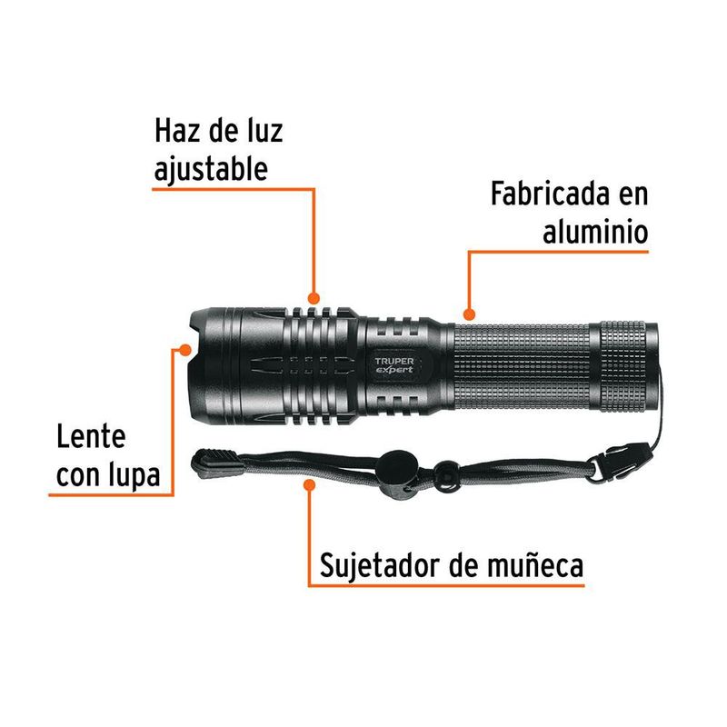 Linterna de Mano Recargable Led