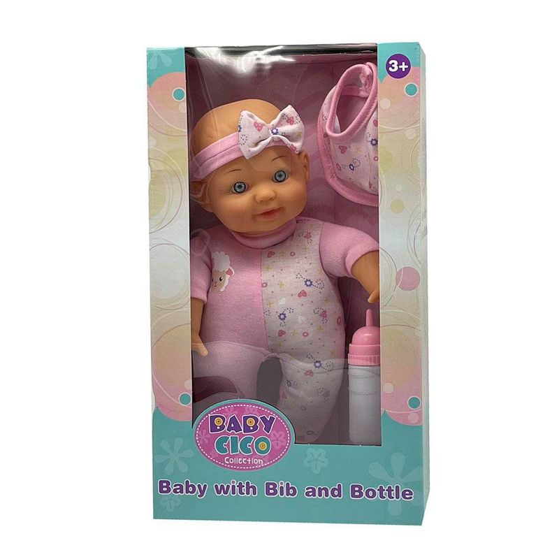 Bebé con Traje Rosado 12 Plg