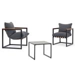 Set de Sillones y Mesa Ariel 3 Pzas