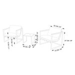 Set de Sillones y Mesa Ariel 3 Pzas