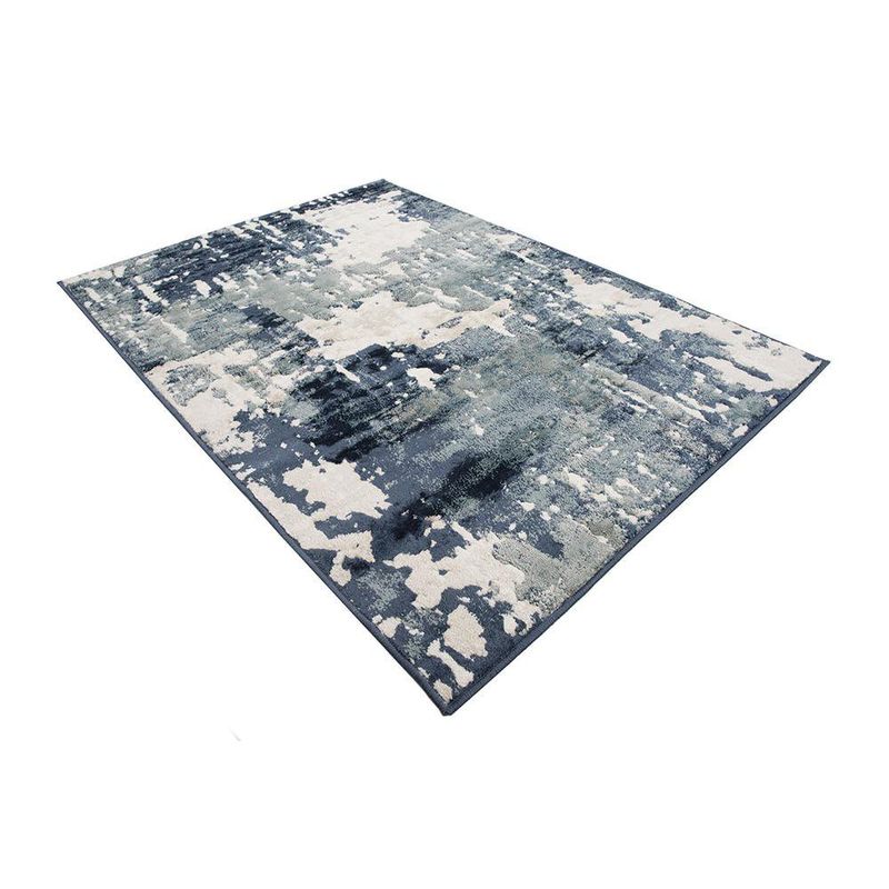 Alfombra Moderna Marta en Tonos Azul y Beige