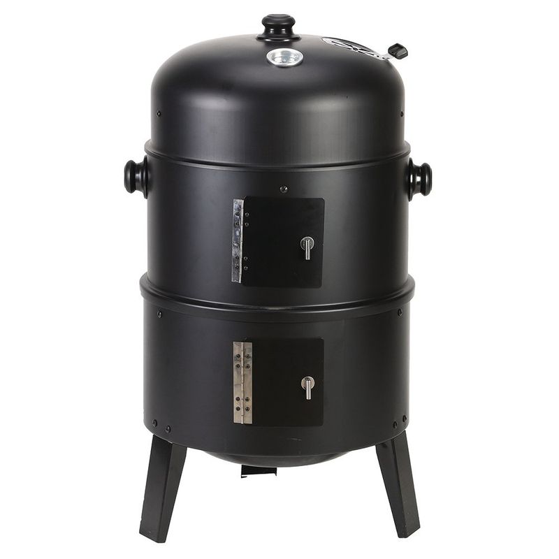 Ahumador-de-Carbon-con-Diseño-Vertical-de-Doble-Camara-de-16-Plg