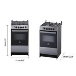Estufa D/Gas 20Gris Con Horno - Indurama
