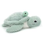 Peluche Mamá y Bebé Tortuga Gigante Menta - Les Ptipotos