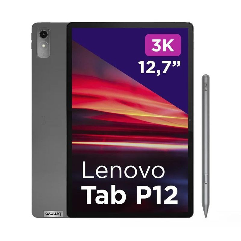 Tablet Lenovo Tab P12 12.7 Plg 8GB RAM 256GB Gris