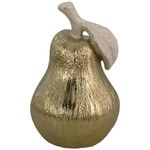 Figura Decorativa Pera Dorada