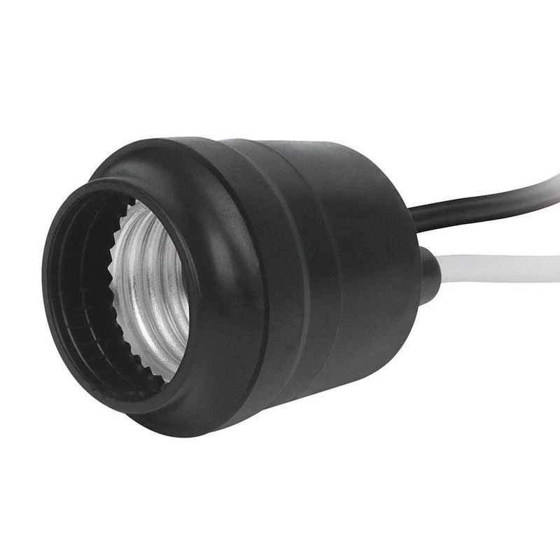 Socket E27 Pvc Negro 660W De Exterior - Volteck