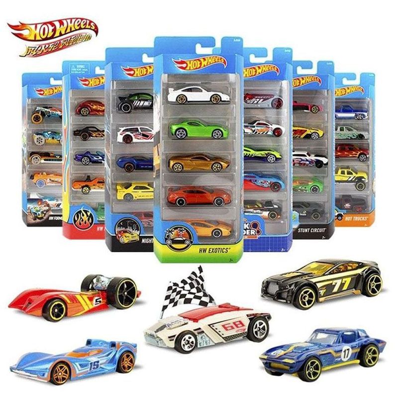 Set De Carros Básicos 5 Piezas Diseños Surtidos