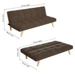 Sofá Cama Paul de 3 Plazas 175X84X73 Cm - Varios Colores