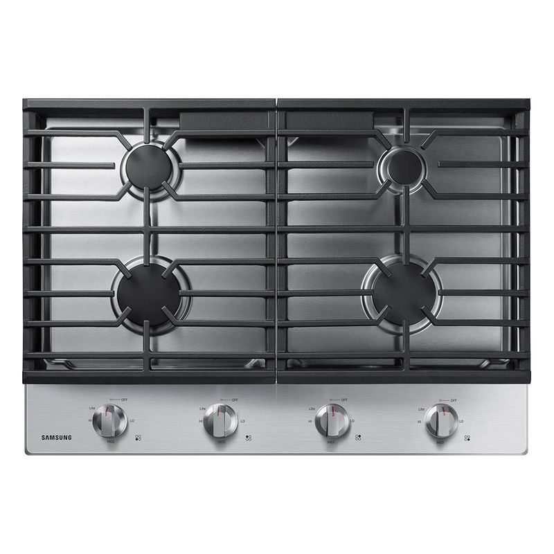 Cooktop Empotrable Samsung de 4 Quemadores Acero Inoxidable 30 Plg