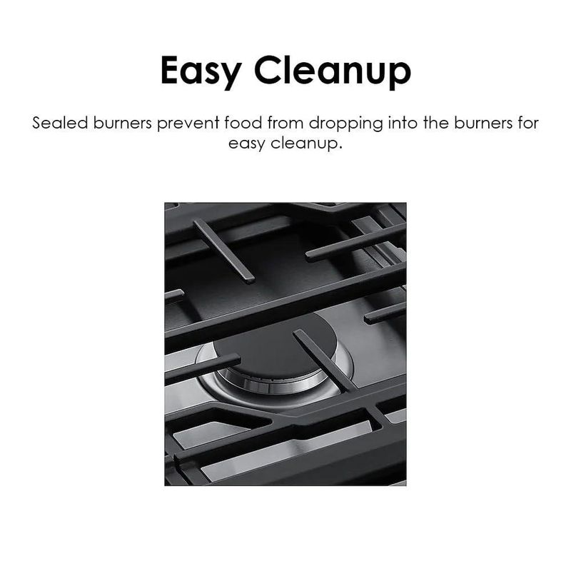 Cooktop Empotrable Samsung de 4 Quemadores Acero Inoxidable 30 Plg