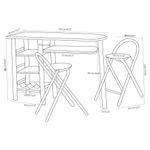 Desayunador-Rectangular-Cafe-Claro-para-2-Personas-120x40x70-Cm---Z