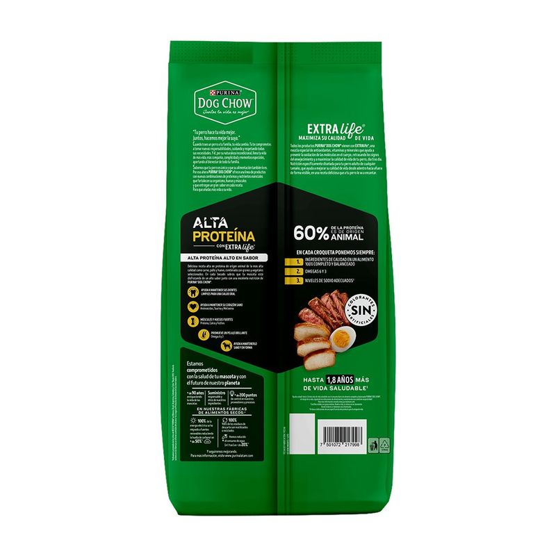 Alimento para Perro Adulto Alto en Proteína 3.75 Kg