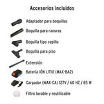 Aspiradora Inalámbrica con Accesorios 20 V