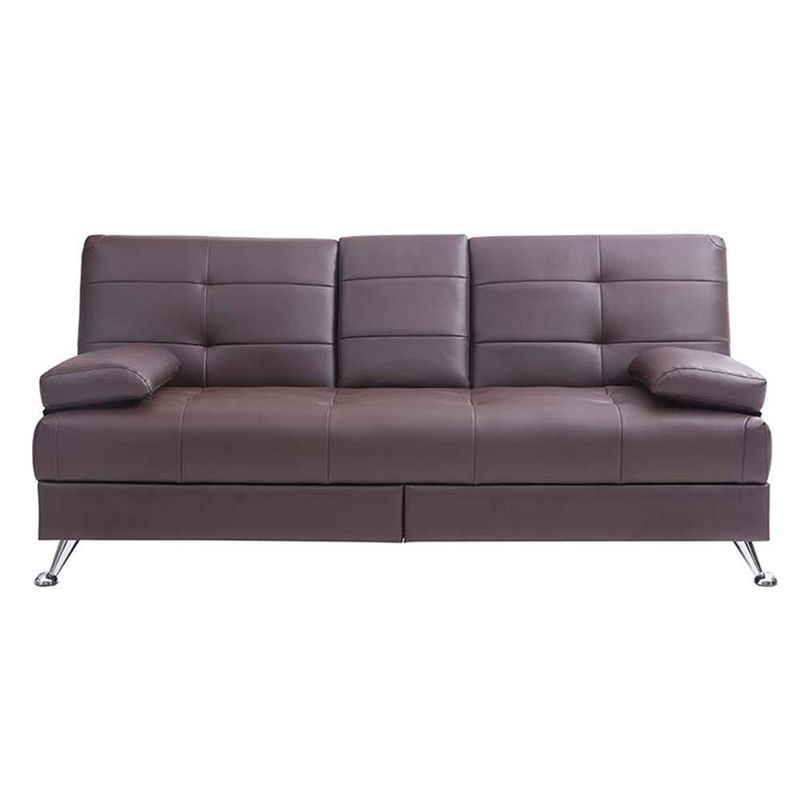 Sofá Cama Rudy Café de 3 Plazas 180X81X79 Cm