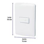 Interruptor para Timbre Italiana Blanco - Volteck