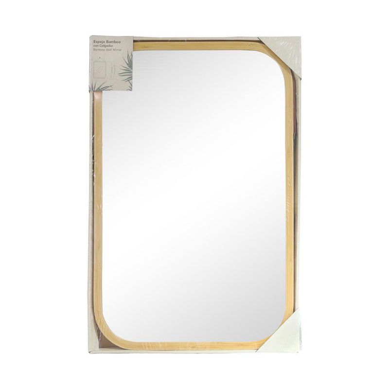 Espejo Bamboo con Colgador 37x57 Cm