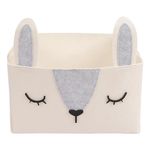 Cara Organizadora Beige Diseño Conejo 27.5 x 23 x 16.5 Cm