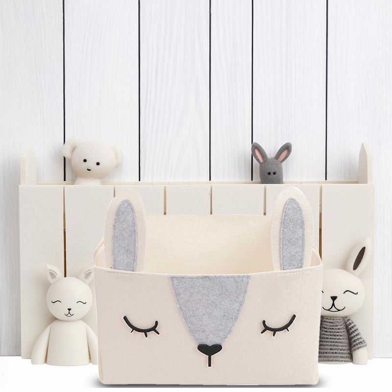 Cara Organizadora Beige Diseño Conejo 27.5 x 23 x 16.5 Cm