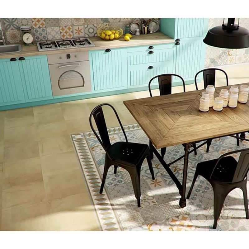 Piso Cerámico Cementine Antique Multicolor 40X40 Cm - Interceramic