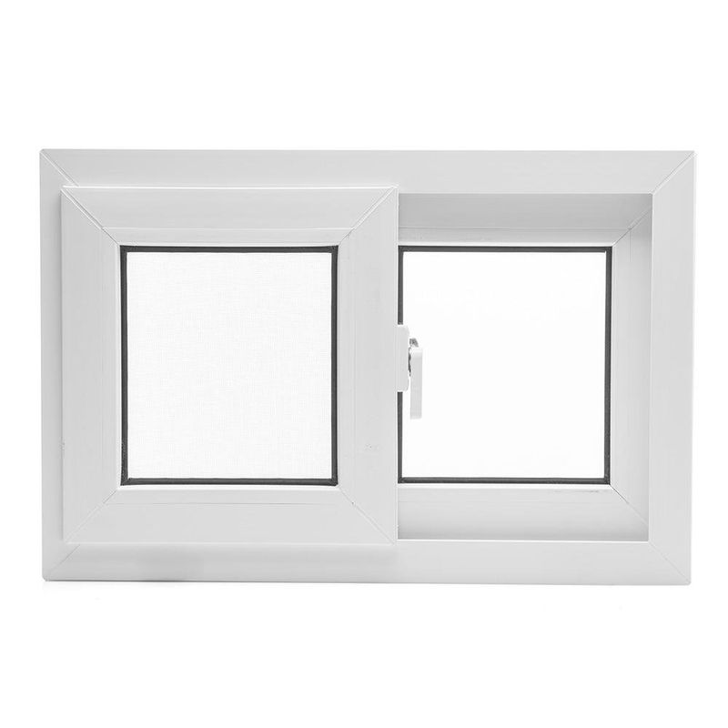 Ventana De Upvc Blanca Corrediza Con Cedazo - Vitreo Varios Tamaños