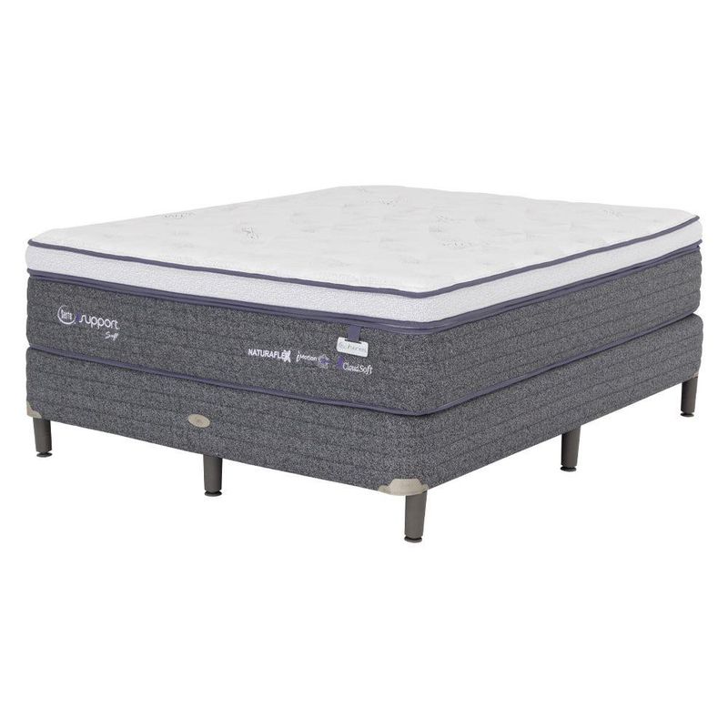 Set de Cama Colchón + Base Isupport Soft - Serta Varios Tamaños