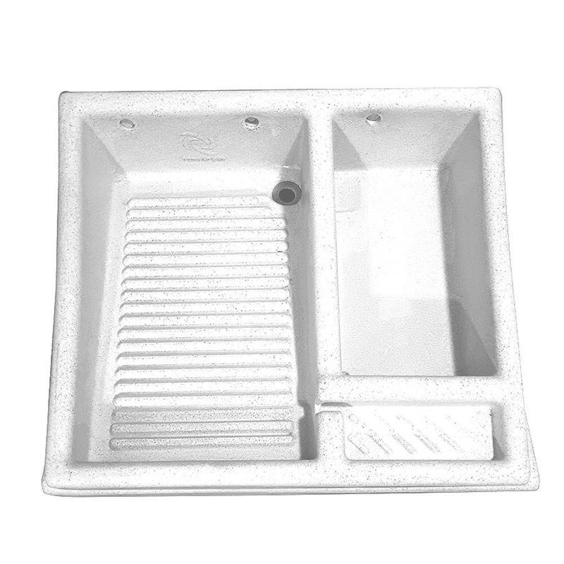 Lavadero Insta-Fácil Ala Izquierda Blanco 25x71x65 Cm