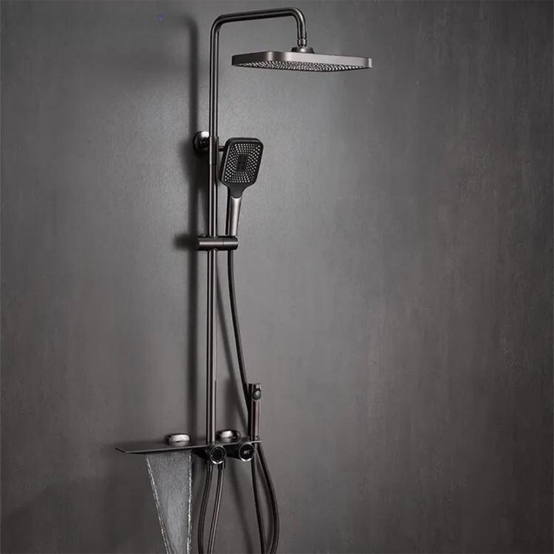 Sistema de Ducha Plana Gris Oscuro - Prymium