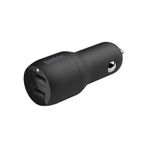 Cargador para Carro Dual USB-A Negro 24 W