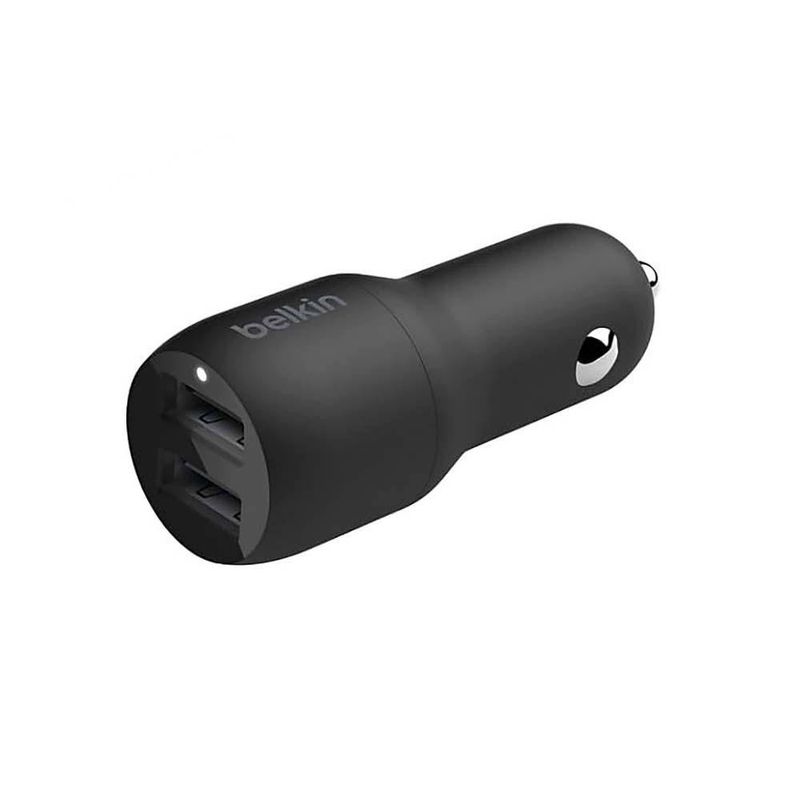 Cargador para Carro Dual USB-A Negro 24 W