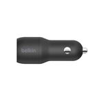 Cargador para Carro Dual USB-A Negro 24 W