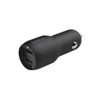 Cargador para Carro Dual USB-A Negro 24 W