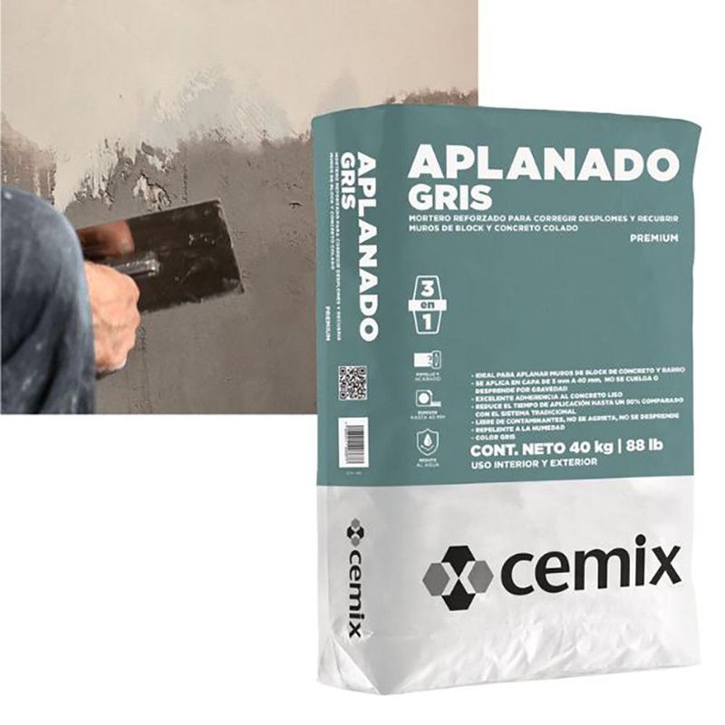 Aplanado Gris 40 Kg