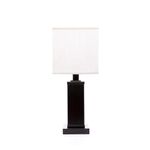 Lámpara de Mesa Regente Base Madera 1L 60 W