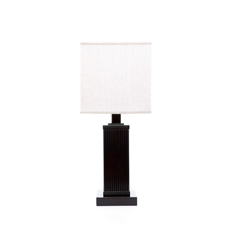 Lámpara de Mesa Regente Base Madera 1L 60 W