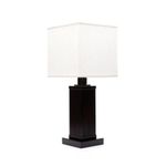 Lámpara de Mesa Regente Base Madera 1L 60 W