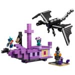 El Dragón Ender y el Barco del End Minecraft 657 Pzas
