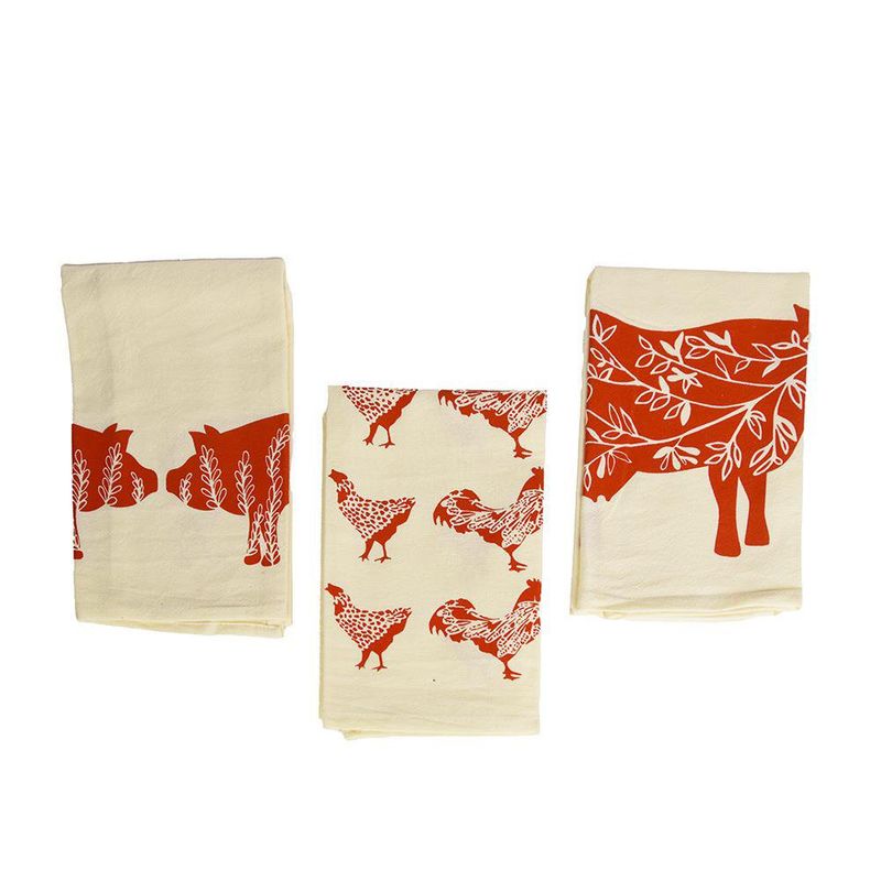 Set de Toallas Estampadas para Cocina de 3 Pzas