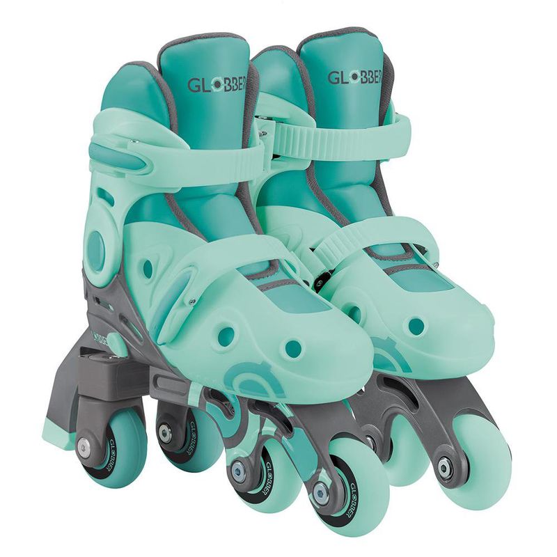 Patines 2 en 1 para Niños Talla 26-29 Verde Menta
