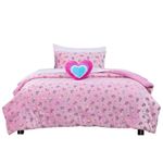 Set de Edredón 6 Pzas U Infantil Unicornio Rosa Twin